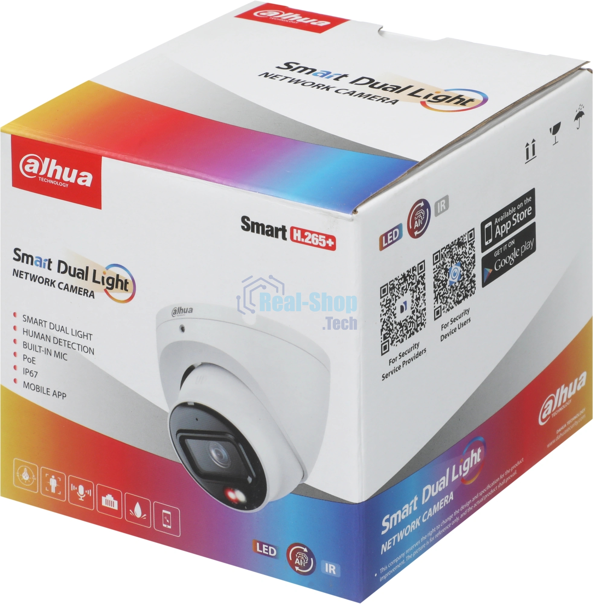 Камера видеонаблюдения Dahua DH-IPC-HDW1839TP-A-IL-0280B-S6, IP, 8 Мп, 2.8 мм, белая