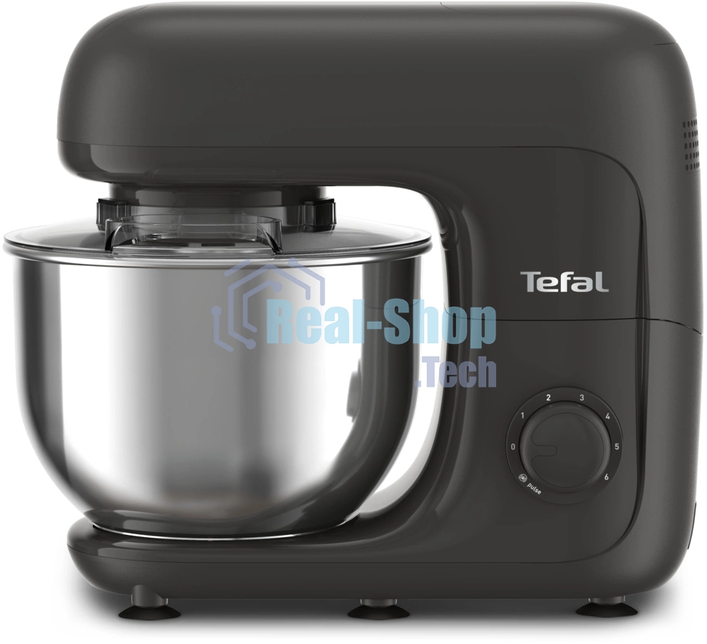 Кухонная машина Tefal Bake Essential QB161H38, черный/серебристый