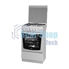 Плита газовая De Luxe 5040.37Г (КР) белый, конфорок 4 шт, духовка 43 л, 50 см x 85 см x 50 см