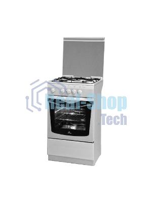 Плита газовая De Luxe 5040.37Г (КР) белый, конфорок 4 шт, духовка 43 л, 50 см x 85 см x 50 см