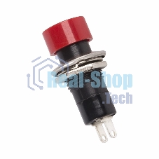 Выключатель-кнопка Rexant 250V 1А (2с) ON-OFF красная