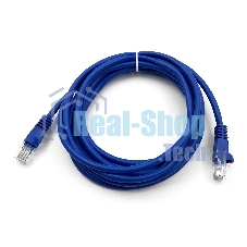 Патч-корд Buro UTP cat.5e 3м синий RJ-45 (m)-RJ-45 (m)
