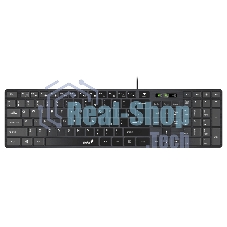 Клавиатура проводная Genius SlimStar 126, USB, черный