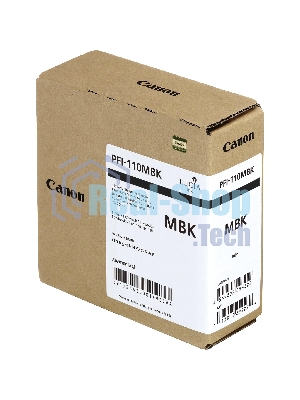 Картридж струйный Canon PFI-110 MBK 2363C001 черный матовый (160мл) для Canon TX-2000/TX-3000/TX-4000
