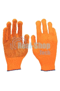 Перчатки в наборе Palisad 4 пары, цвета в ассортименте, ПВХ точка, L,