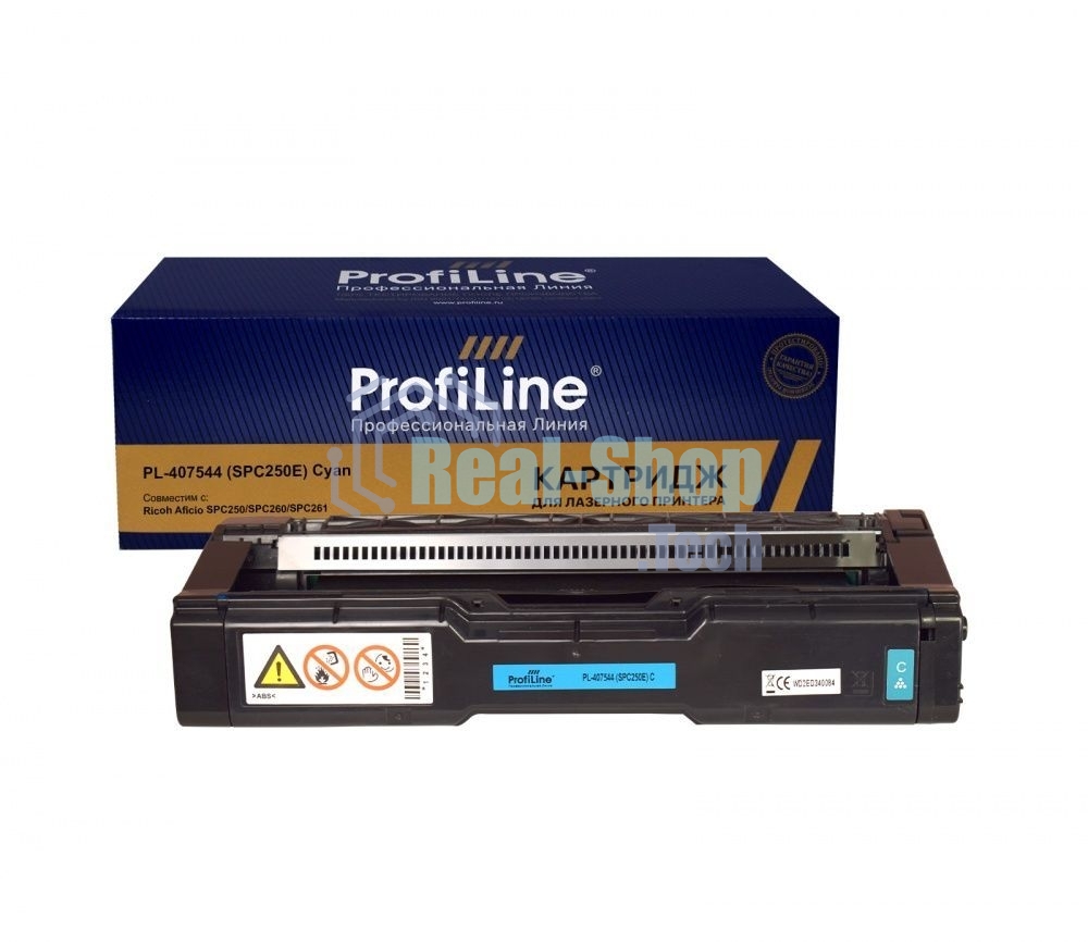 Картридж ProfiLine PL-407544 (SPC250E) для принтеров Ricoh Aficio SPC250/SPC260/SPC261 Голубой 1600 копий