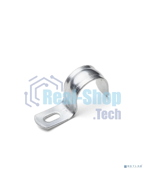 Скоба крепежная однолапковая Fortisflex СМО d16-17 мм метал. оцинк. (уп. 100 шт)