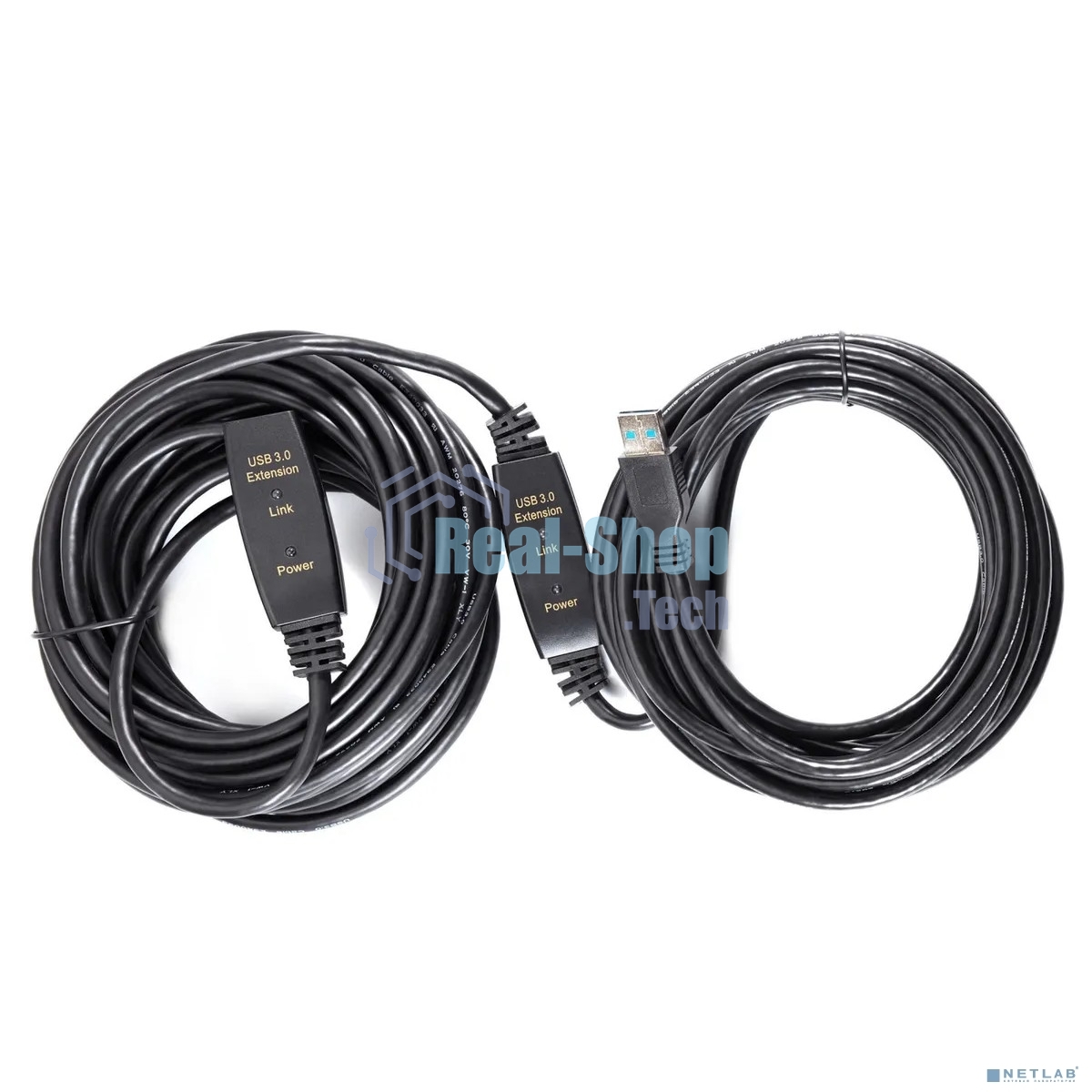 Кабель-адаптер USB3.0-repeater, удлинительный активный Am-->Af 15м QUST/qust