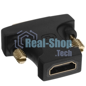 Адаптер-переходник Vention DVI 24+1 M/HDMI 19F Двунаправленный