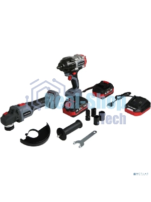 Аккумуляторный бесщеточный НАБОР 2в1 PROFIPOWER ProfiSet-2H20 (Li-ion-2шт, 20В, 4.0Ач, З/У, коробка, E0080, E0186) E0286
