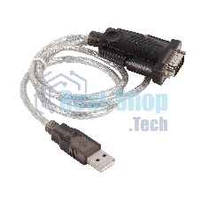 Кабель-адаптер USB AM <-> COM DB9M(RS232) Orient USS-101N18, chipset Prolific PL2303TA, поддержка Win 8/8.1, 1.8м, крепление винты