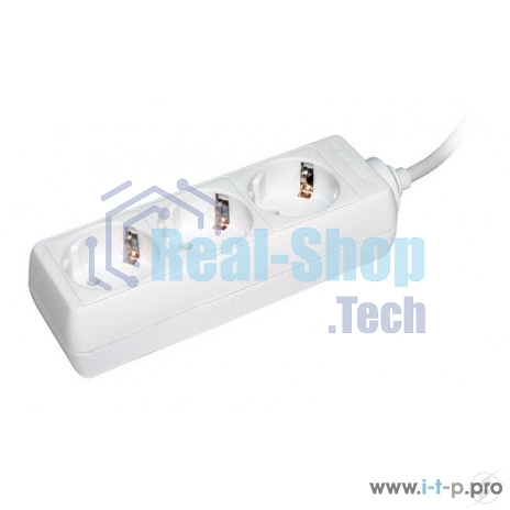 Удлинитель WYP10-16-03-05-Z-N У03 3 места 2 Р + P Е/5метров 3х1 мм2 16А/250 IEK