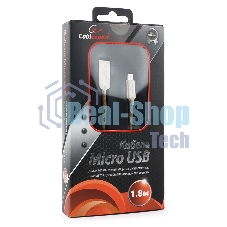 Кабель USB2.0 Cablexpert CC-P-mUSB02Gd-1.8M, AM/microB, серия Platinum, длина 1.8м, золотой, блистер