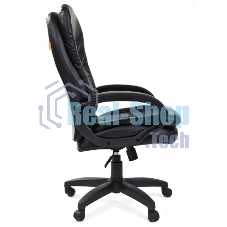 Кресло компьютерное Chairman 795 LT черный, экокожа, пластик, газпатрон 3 кл, ролики, механизм качания