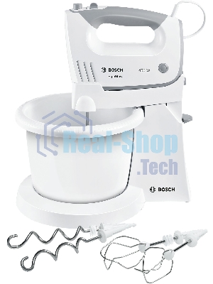 Миксер стационарный Bosch MFQ36460 450Вт белый/серый