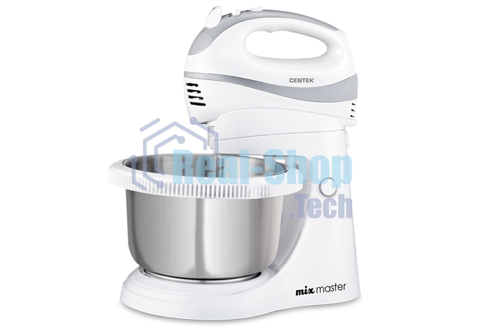 Миксер Centek CT-1107 белый/стальной