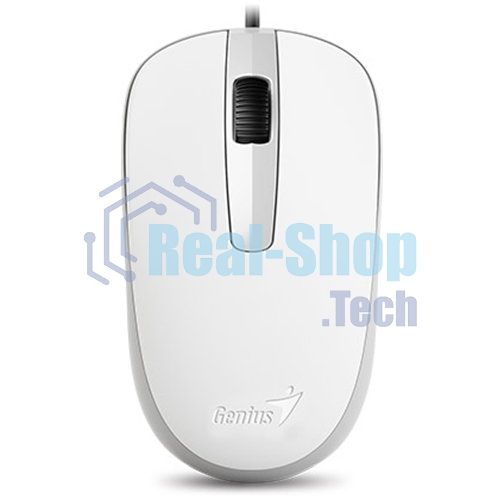 Мышь проводная Genius DX-120 белый, 1000 dpi, USB, кнопки - 3