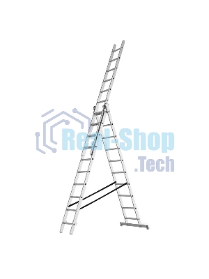 Трехсекционная промышленная лестница Rexant 3x8