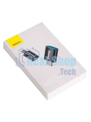 Переходник BASEUS Ingenuity Series Mini OTG, Type-C - USB-A 3.1, черный