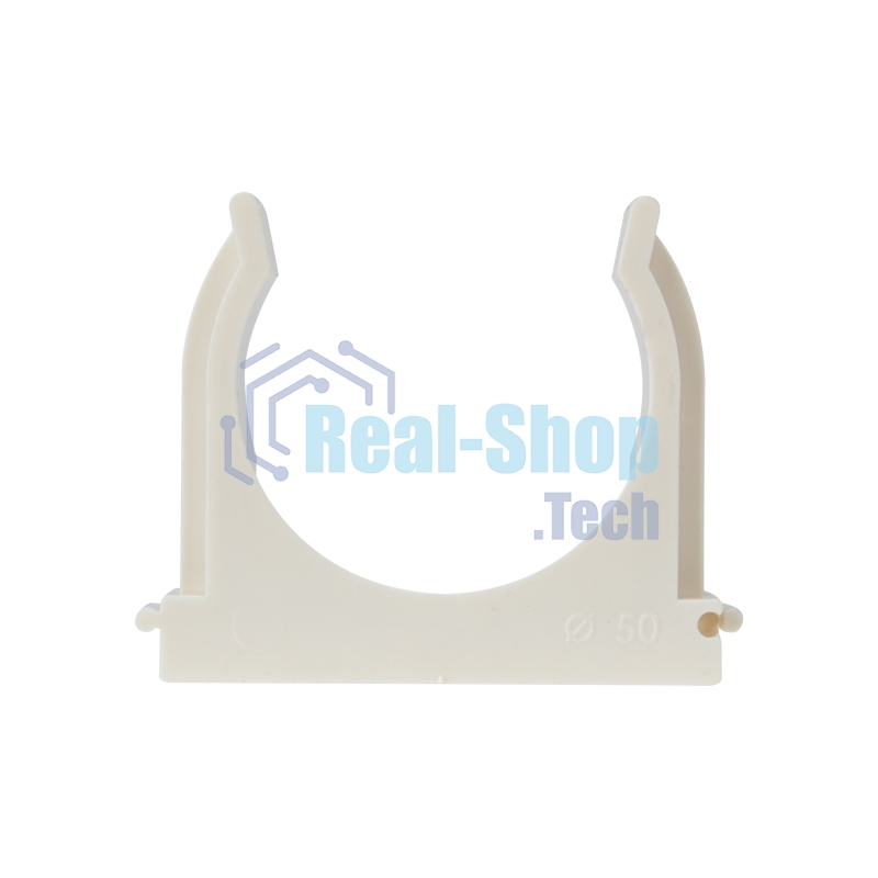 Крепеж-клипса для монтажного пистолета Rexant Ø 50 мм, белая (25 шт/уп)