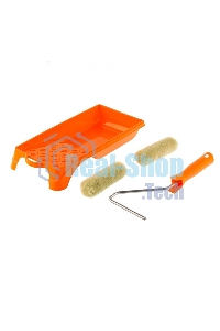 Малярный набор Сибртех для фасадных работ: кювета 150 мм х 290 мм и мини-валик 110 мм