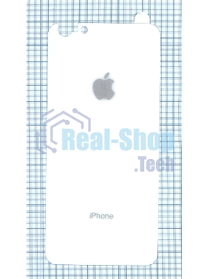 Защитное заднее стекло для iPhone 6/6S Plus белый