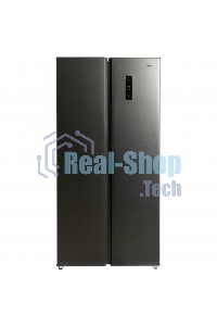 Холодильник Бирюса SBS 400 DI нержавеющая сталь двухкамерный 232/168 л морозилка слева, NoFrost, Side-by-side