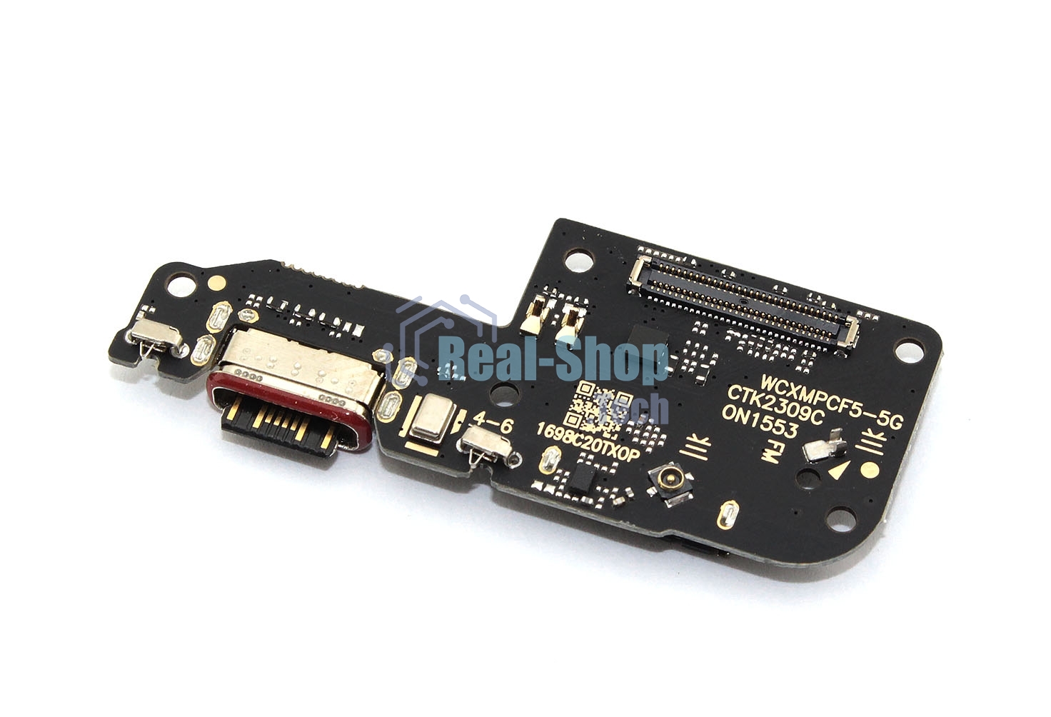 Нижняя плата (шлейф) с разъемом зарядки и микрофоном для Xiaomi Poco F5 (23049PCD8G)