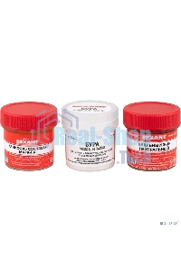 Набор для пайки Rexant К3, твердый флюс (канифоль, флюс БУРА, паяльный жир)