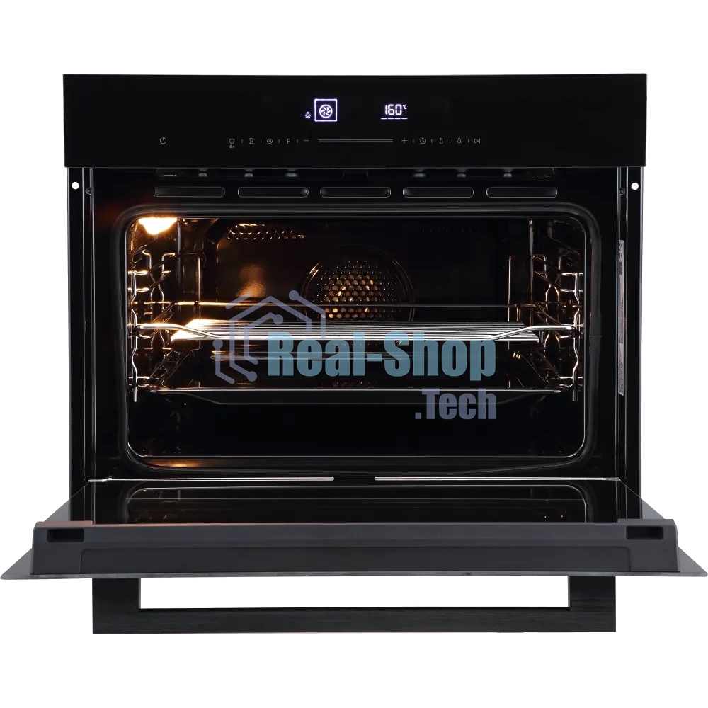 Встраиваемый духовой шкаф Kuppersberg KHT 616 Black компактный, ШхВхГ: 59.5х45.4х56.5 см, 50 л, А+, гидролизная очистка, черный