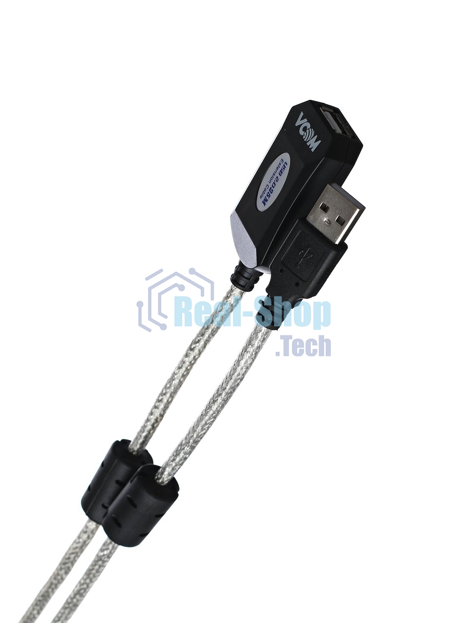Кабель-адаптер VCOM VUS7049-25M USB2.0-repeater, удлинительный активный Am-->Af 25м