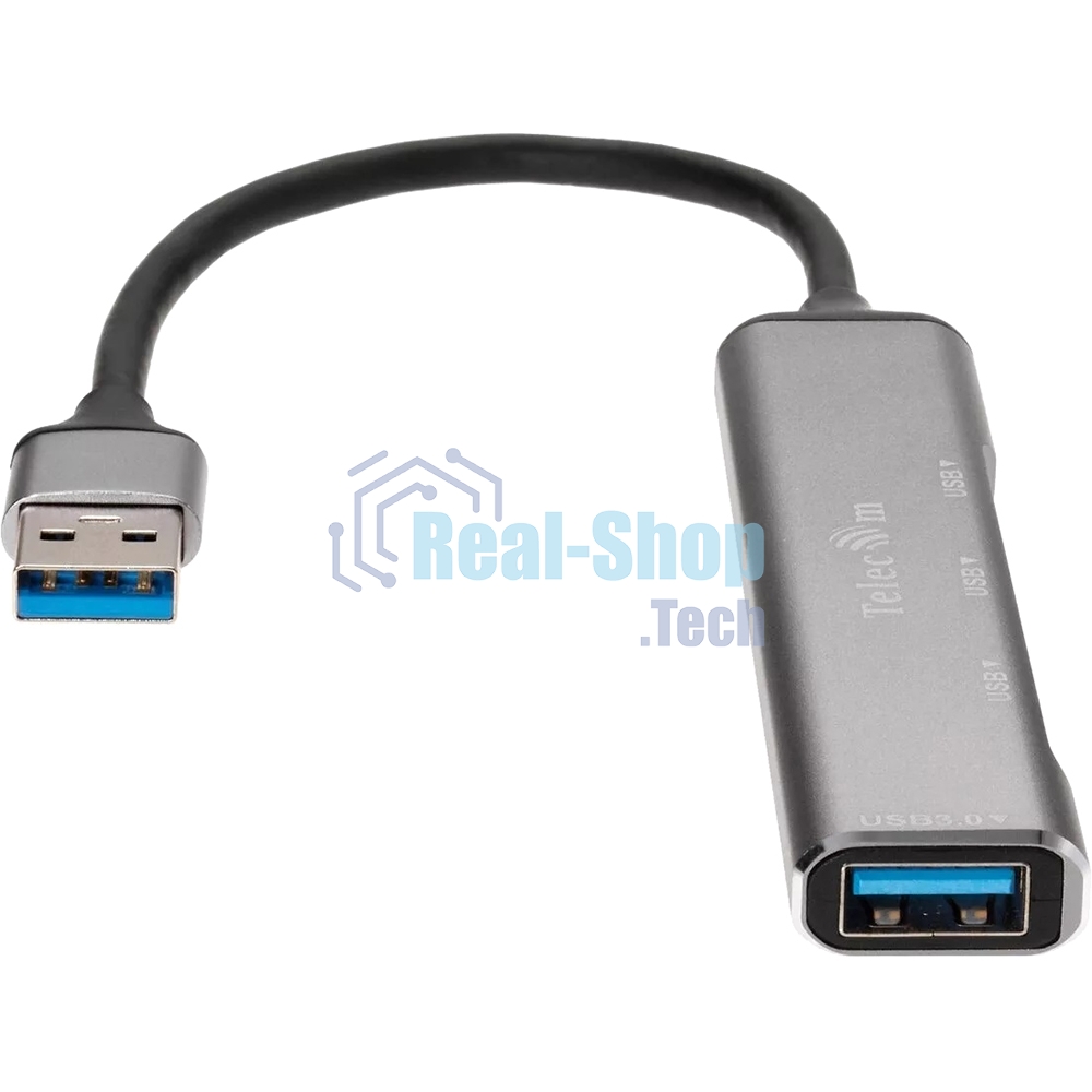 Переходник USB 3.0 -->USB3.0+3 USB2.0, Aluminum Shell, 0.2м Telecom TA308U