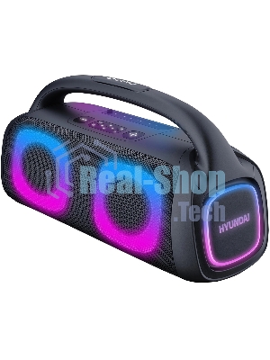 Колонка портативная Hyundai H-PS1027 черный 80W 2.0 BT 10м 3600mAh
