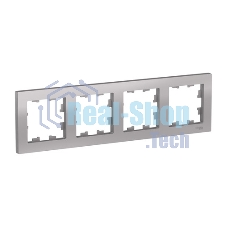 Systeme Electric AtlasDesign Сталь Рамка 4-ая, универсальная
