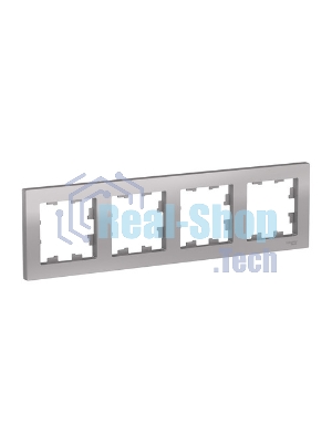 Systeme Electric AtlasDesign Сталь Рамка 4-ая, универсальная