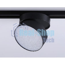Трековый однофазный светодиодный светильник Ambrella light GL6877 BK черный LED 16W 3000K D115*90