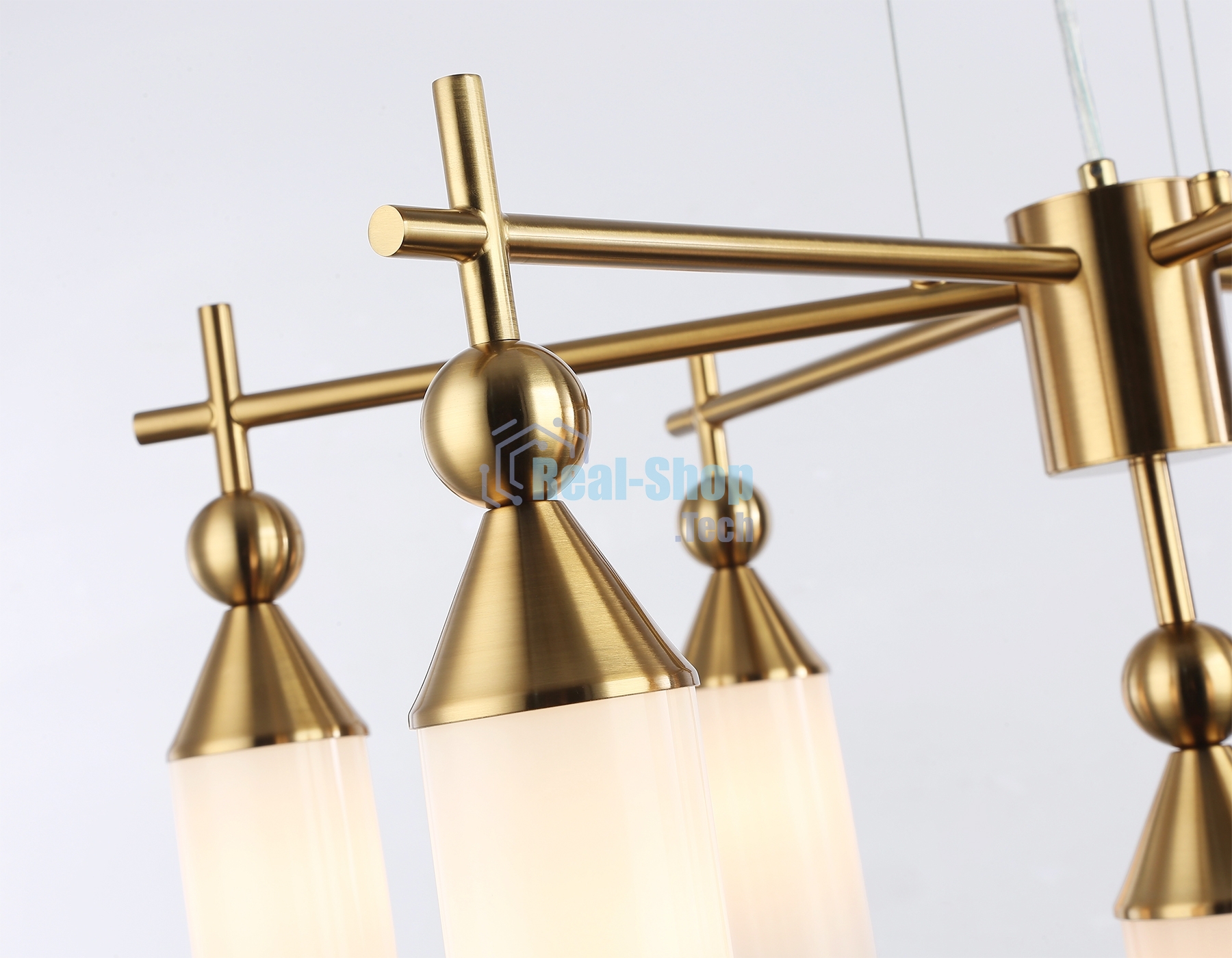 Люстра Ambrella light LH55278/7 BS/FR латунь/белый матовый E14*7 max 40W D640*1390