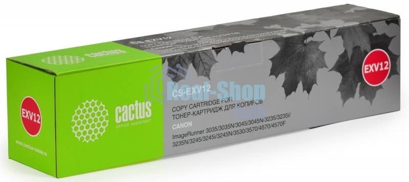 Картридж лазерный Cactus CS-EXV12 черный (24000 стр.) для Canon IR3035/3045/3530