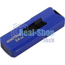 Флешка USB R/W Smartbuy 2.0 64Gb,Smartbuy STREAM Blue (SB64GbST-B)