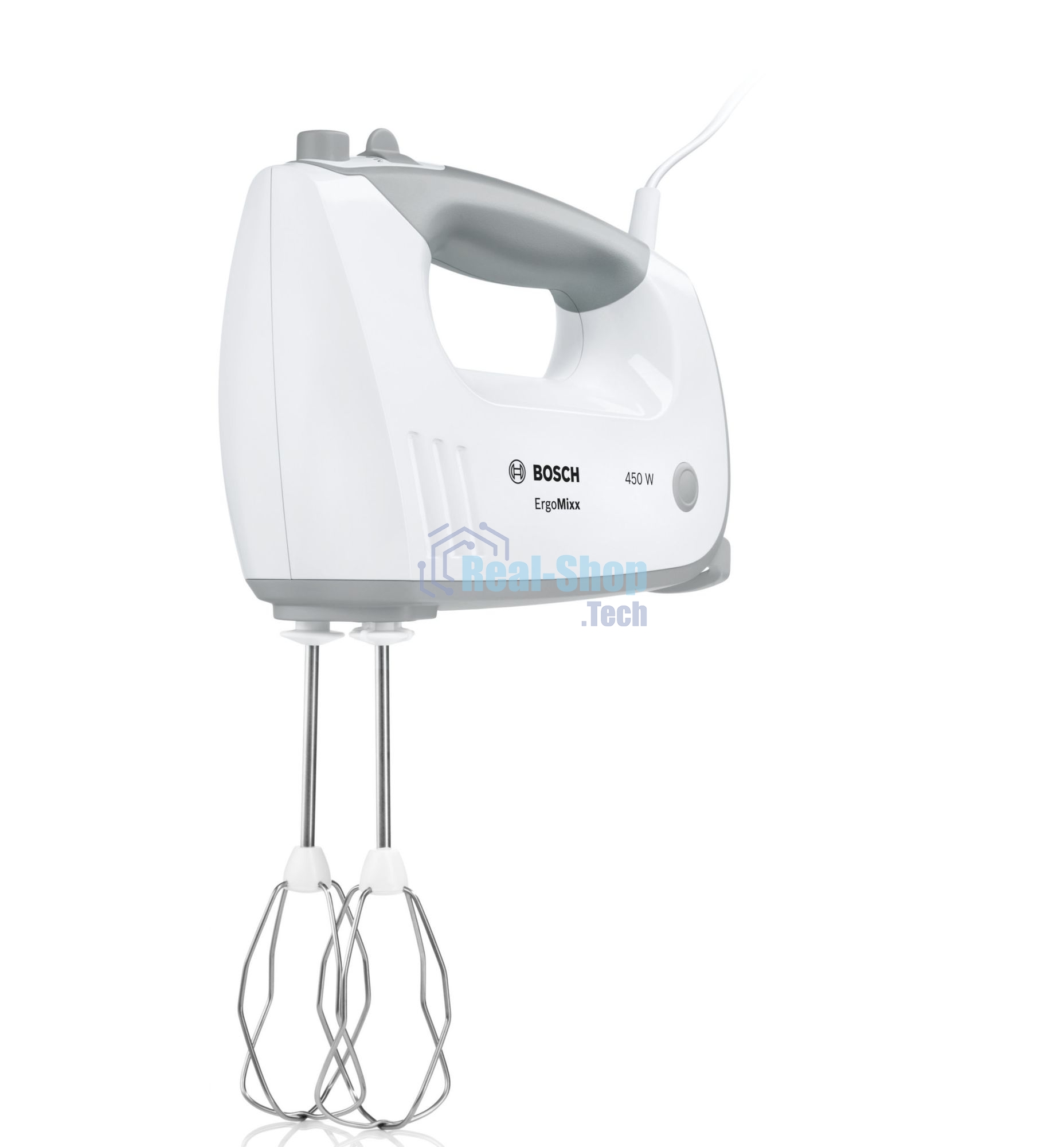 Миксер стационарный Bosch MFQ36460 450Вт белый/серый