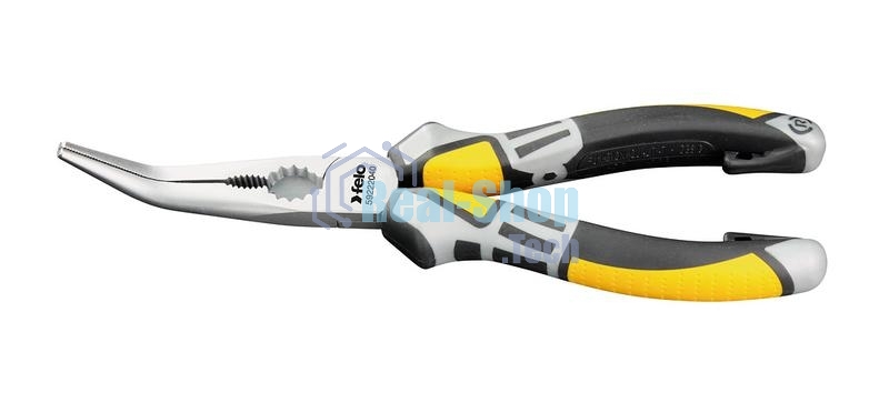 Длинногубцы FELO 59222040 угловые с резцом 205мм