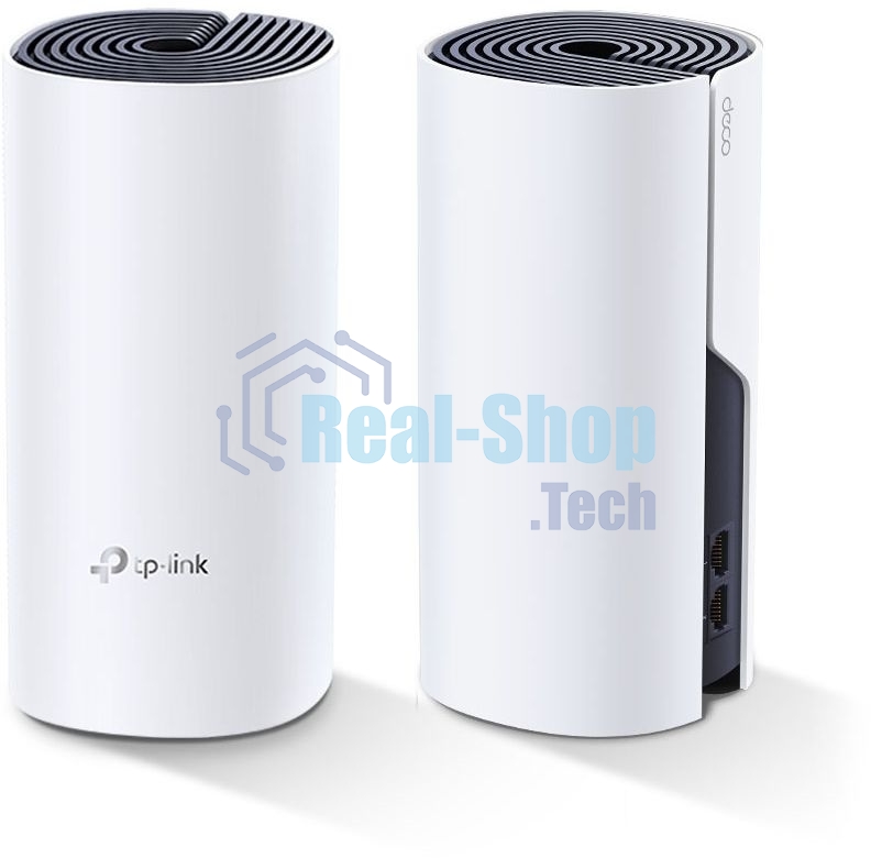 Бесшовный Mesh роутер TP-Link DECO P9 (2-PACK) AC1200 10/100/1000BASE-TX белый (упак.:2шт)