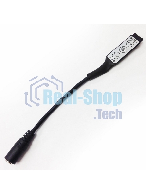 Мини контроллер LED с разьемом 5,5х2,1 мм 72/144 W, 3 кнопки, 12 V/24 V