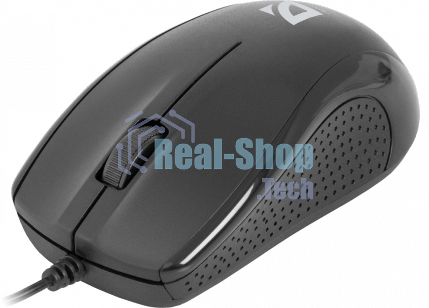 Мышь проводная Defender Optimum MB-160 черный, 1000 dpi, USB, кнопки - 3