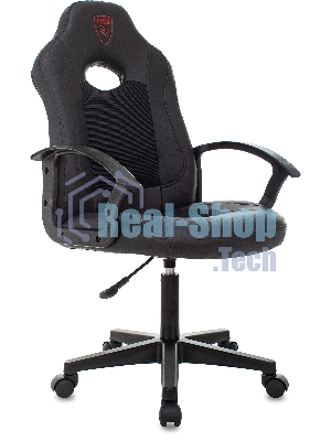 Кресло Бюрократ Zombie 11LT черный, экокожа, 120 кг, механизм качания