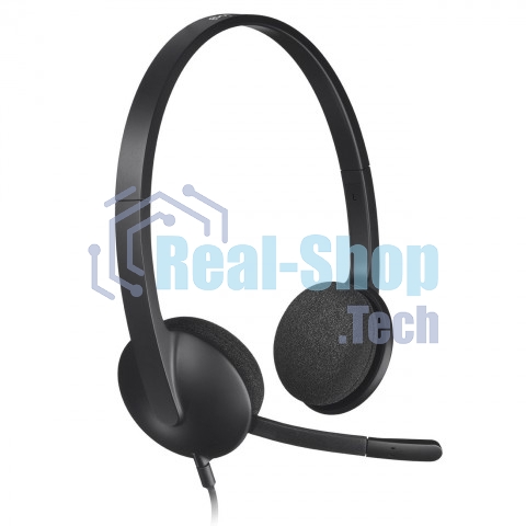 Гарнитура проводная Logitech Headset H340 USB graphite