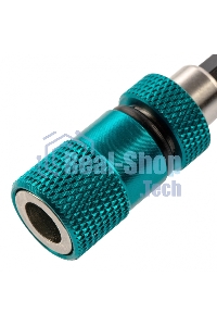 Адаптер для бит Gross с ограничителем и двойным магнитом, 1/4