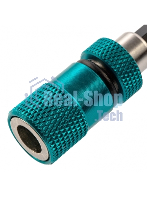 Адаптер для бит Gross с ограничителем и двойным магнитом, 1/4