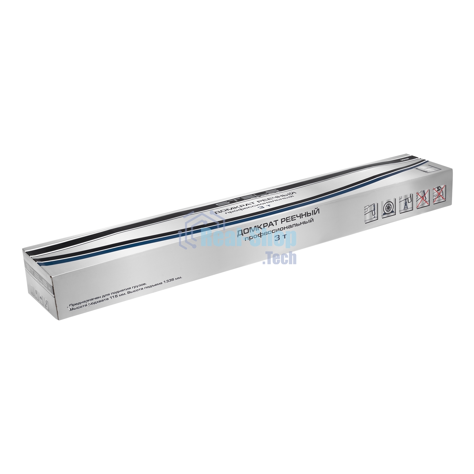 Домкрат Stels 50529 реечный профессиональный 3 тонны 115-1335мм high jack