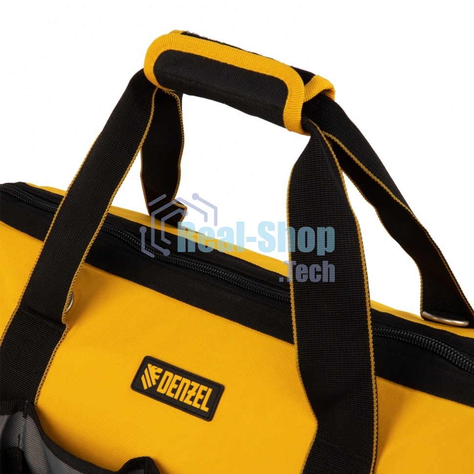 Сумка для инструмента Denzel 500х245х300 мм, 20 карман., съемный органайз. 10 карман., наплеч. рем.